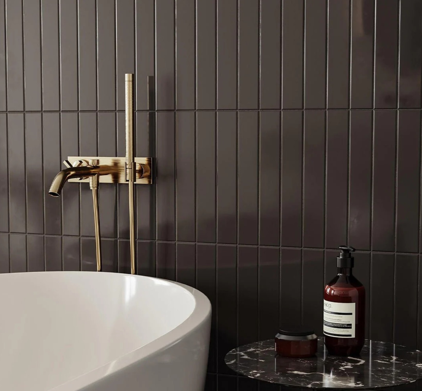 Matte Black Tiles for shower walls from BELK Tile Matte Black Tiles for shower walls from BELK Tile