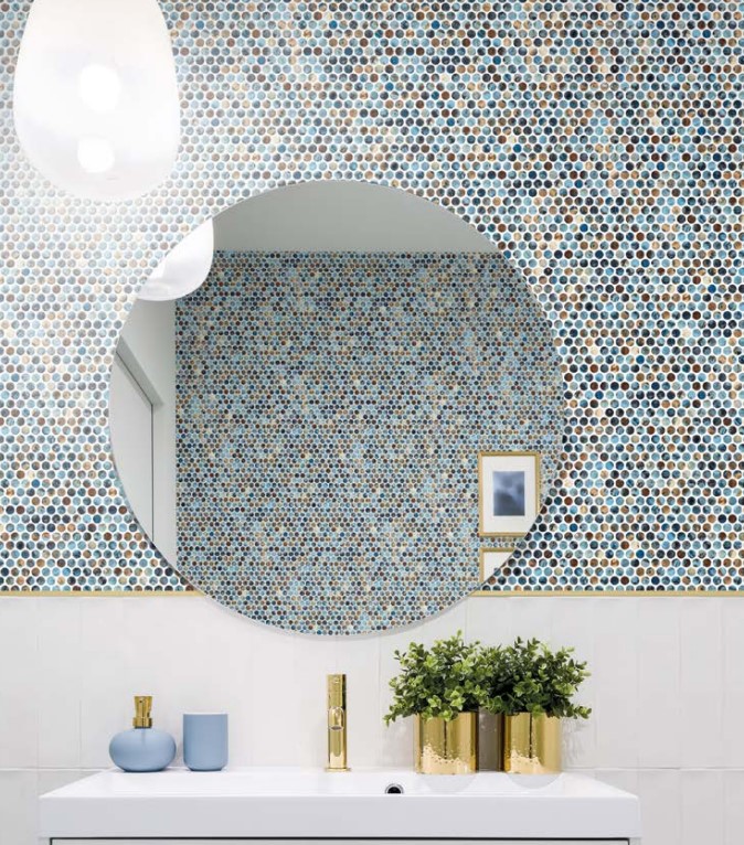 penny round mosaic tile