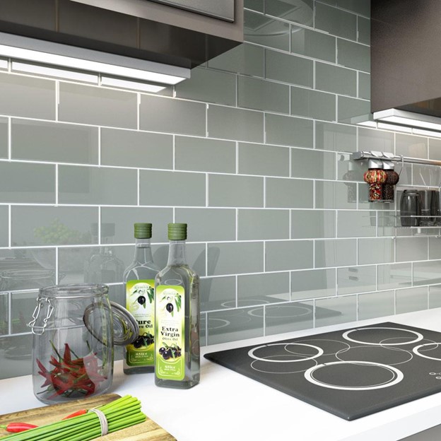 Subway Tile Glass Backsplash