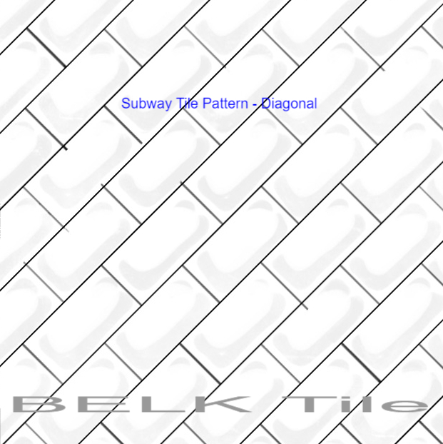 Subway Tile Pattern Diagonal