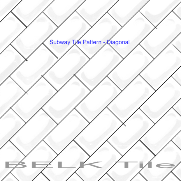 Subway Tile Pattern Diagonal