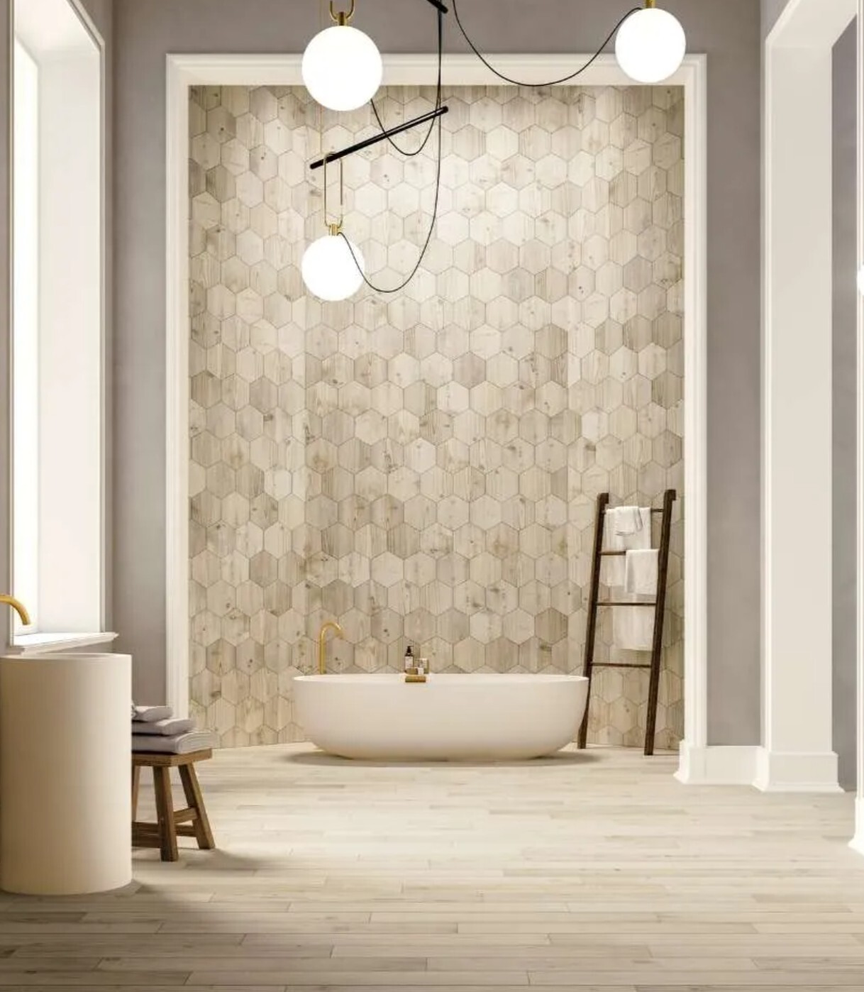 Wood look tiles for bathroom walls from BELK Tile Wood look tiles for bathroom walls from BELK Tile